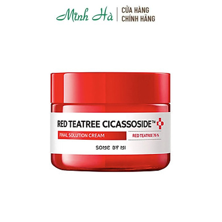 Kem Dưỡng Cho Da Nhạy Cảm Some By Mi Red Tea Tree Cicassoside Final Solution Cream 60G