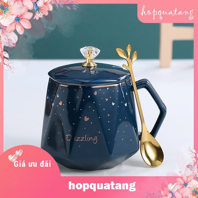 Ly Cốc Sứ Cặp Đôi Quà Tặng Người Yêu Bạn Bè Bạn Gái Bạn Trai Kèm Hộp Quà Tặng L3