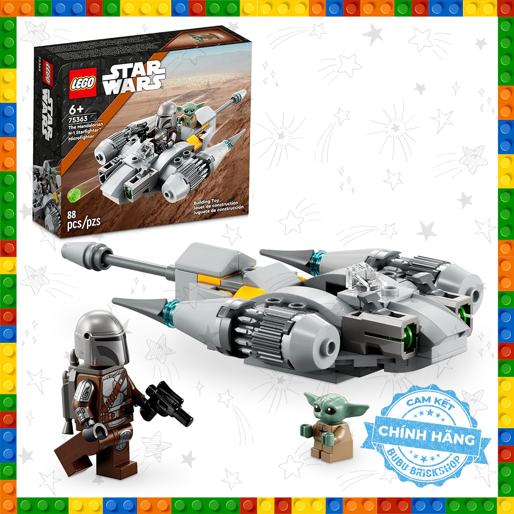 Lego Star Wars 75363 - The Mandalorian N-1 Starfighter Microfighter - Bộ xếp hình Lego Phi thuyền M