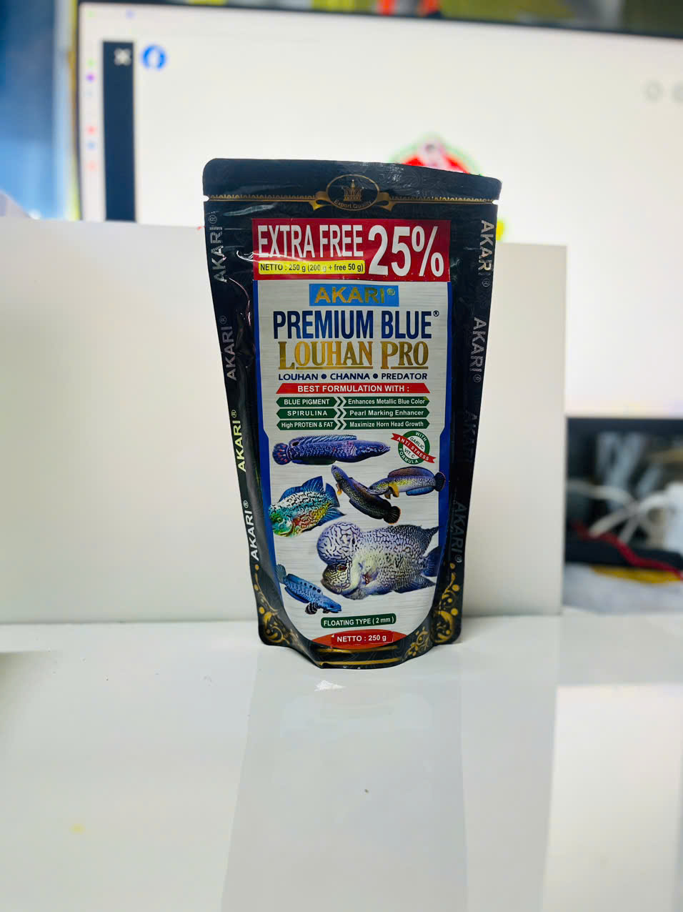 Cám cá Lóc AKARI cao cấp Premium Maxi - Blue