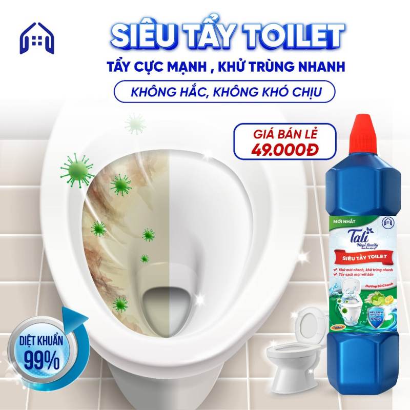 SIÊU TẨY TOILET TALI HAPI FAMILY