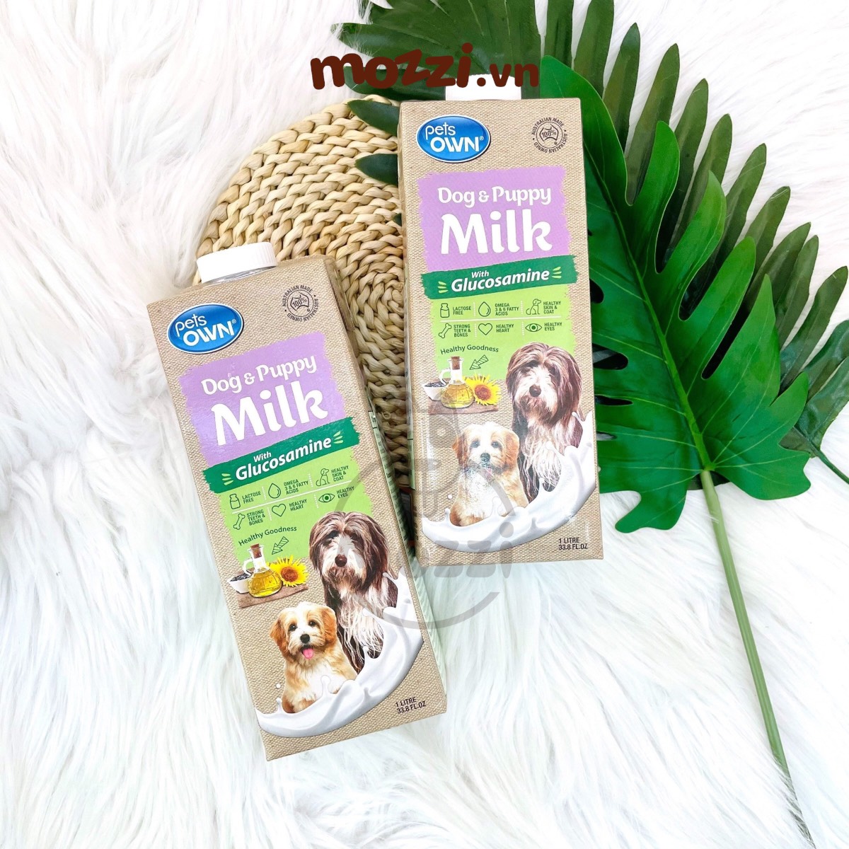 Sữa tươi Úc Pets OWN Hộp 1L với Glucosamine cho chó mèo