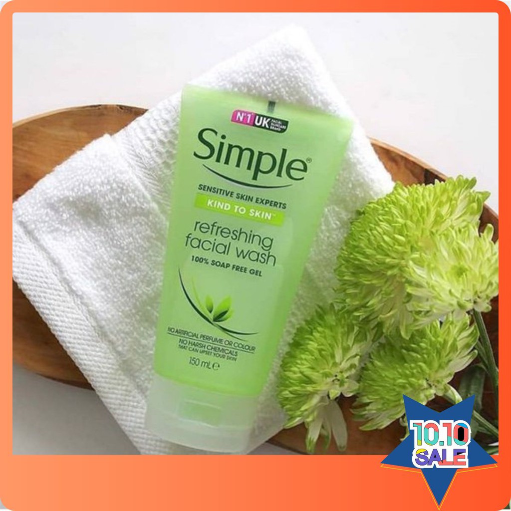 Sữa Rửa Mặt Simple Refreshing Facial Wash Uk 150Ml | Sữa Rửa Mặt