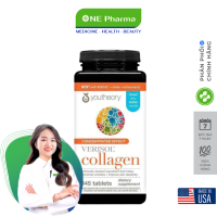 Viên Uống Youtheory Collagen + Biotin Hỗ Trợ Làm Đẹp Da Nuôi Dưỡng Tóc Móng - 345 Viên