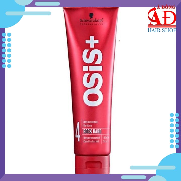 Gel tạo kiểu tóc Schwarzkopf OSiS+ Rock-Hard Ultra Strong Glue Đức 150ml