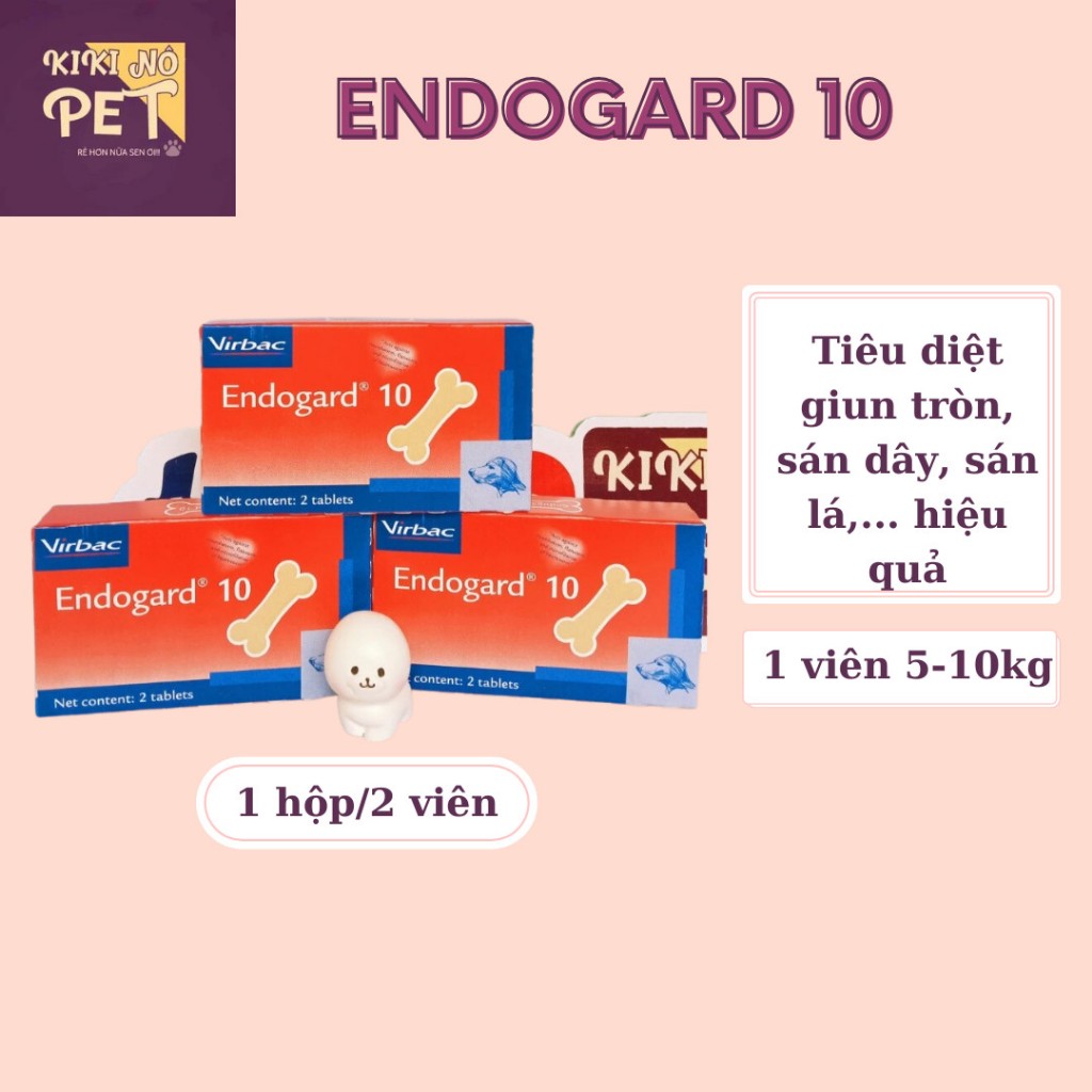 Viên Tẩy Giun Cho Chó Endogard10 Viên Tẩy Giun Khúc Xương Tẩy Sạch Giun Tròn Giun Sán (Dùng Được Cho