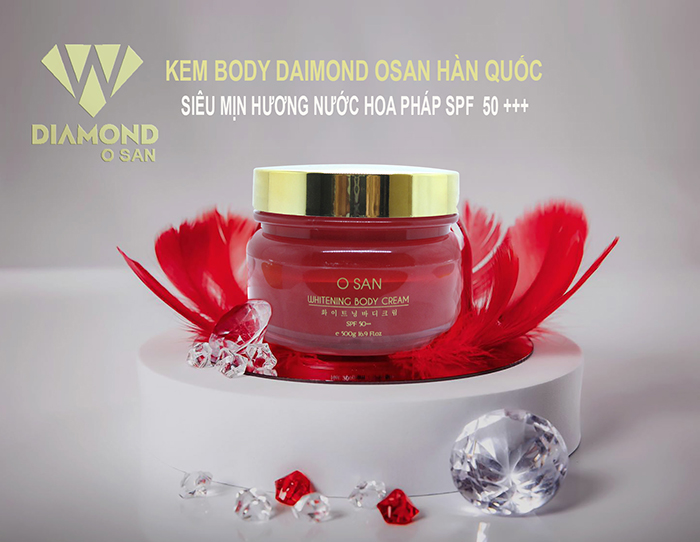 Kem Body Collagen Diamond O San Whitening Body Cream Spf 50