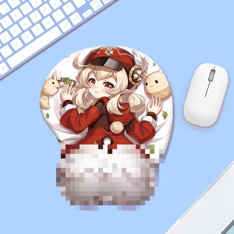 Lót chuột Genshin Impact 3D có đệm Silicon độc đáo nhiều họa tiết thiết kế chống trơn trượt khi sử d