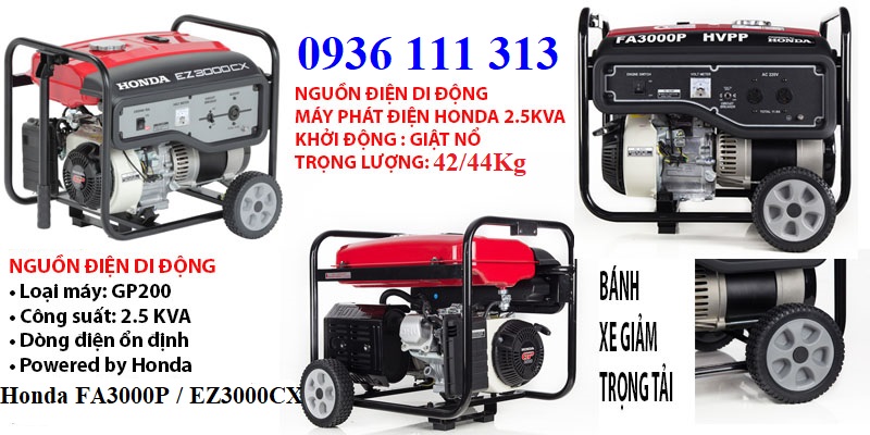 Máy Phát Điện Honda EZ3000CX R 25Kw | HONDA Việt Nam Power Products