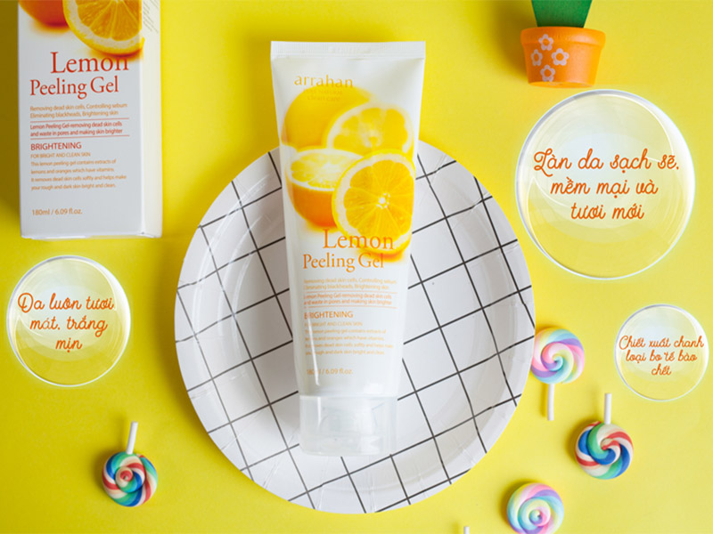 GEL TẨY TẾ BÀO CHẾT ARRAHAN LEMON PEELING GEL 180ML