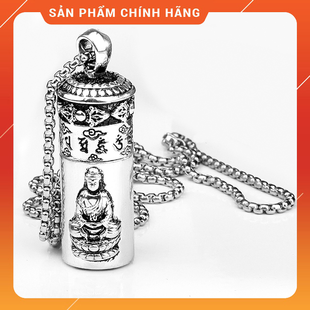 Hộp Quẹt Bật Lửa xăng đá Chief CF215 kiêm vòng đeo cổ hình đức phật - bật lửa xăng - bật lửa độc