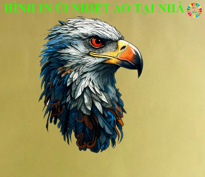Hình ủi ép nhiệt in đại bàng-khuyến mãi trong hôm nay-công nghệ in pet chuyển nhiệt- ủi trực tiếp lên vải áo bằng bàn ủihình in rất đẹp.