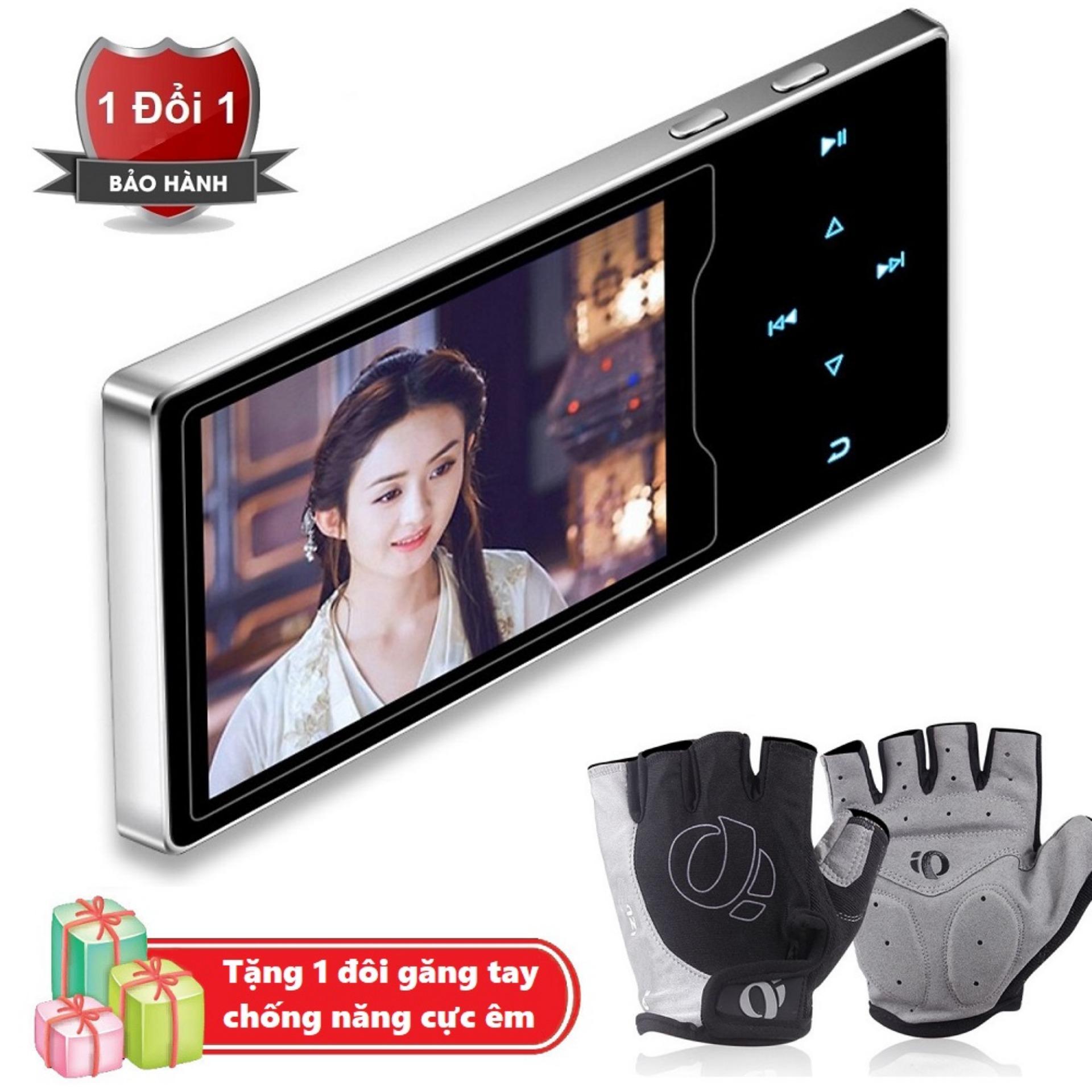 Máy nghe nhạc Ruizu D08 cao cấp màn hình HD 2.4 inch Tặng kèm Găng tay thể thao chống nắng