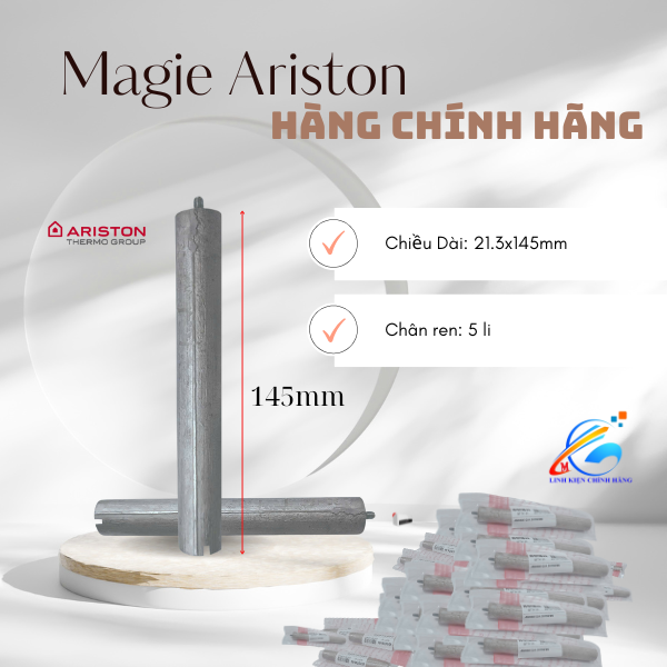 Thanh Magie bình nóng lạnh thanh lọc cặn  Ariston