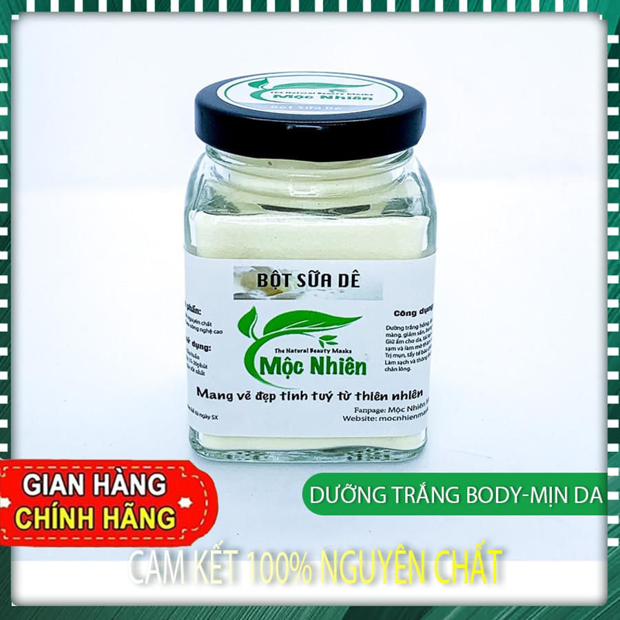 [Hcm]Bột Sữa Dê Mộc Nhiên - Trắng Damềm Mịn