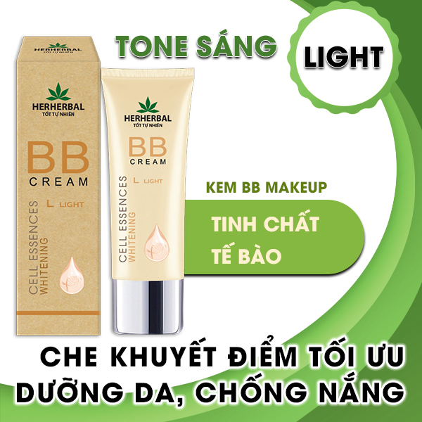 [Hcm]Kem Bb Makeup Tinh Chất Tế Bào Light Herherbal 40G