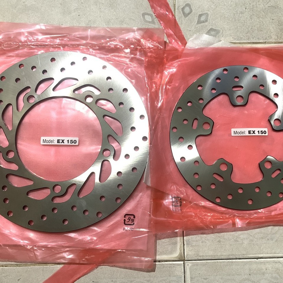 (Hình thậtvideo thật) Đĩa thắng phanh xe Exciter 135 Exciter 150 Ex 135 Ex 150 Sonic Winner Vision c