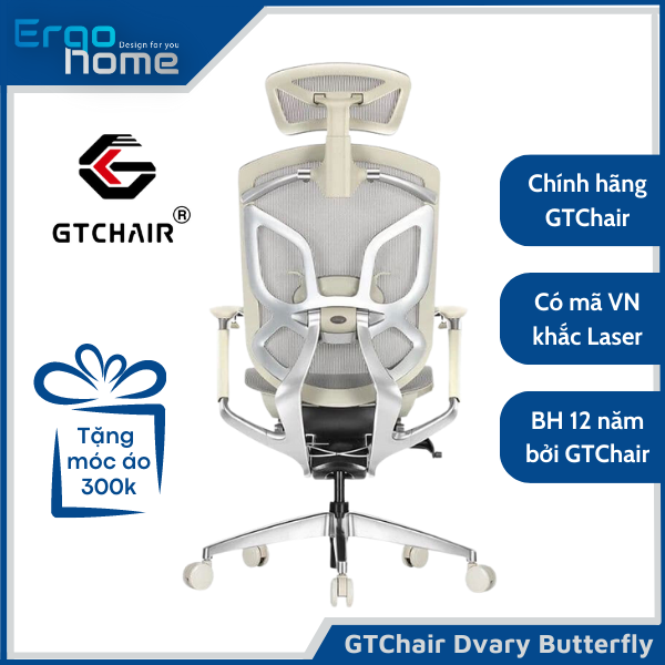 Ghế Xoay Văn Phòng GTchair Dvary Butterfly X Công Thái Học ghế lưới văn phòng Ergonomic thiết kế ôm