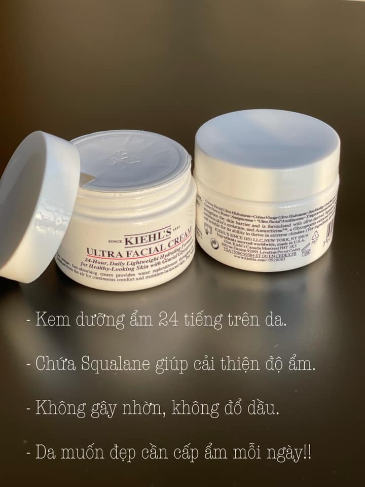 [Hcm][ Fullsize 28Ml - 50Ml - 125Ml ] Kem Dưỡng Ẩm Kiehls Ultra Facial Cream Fullsize