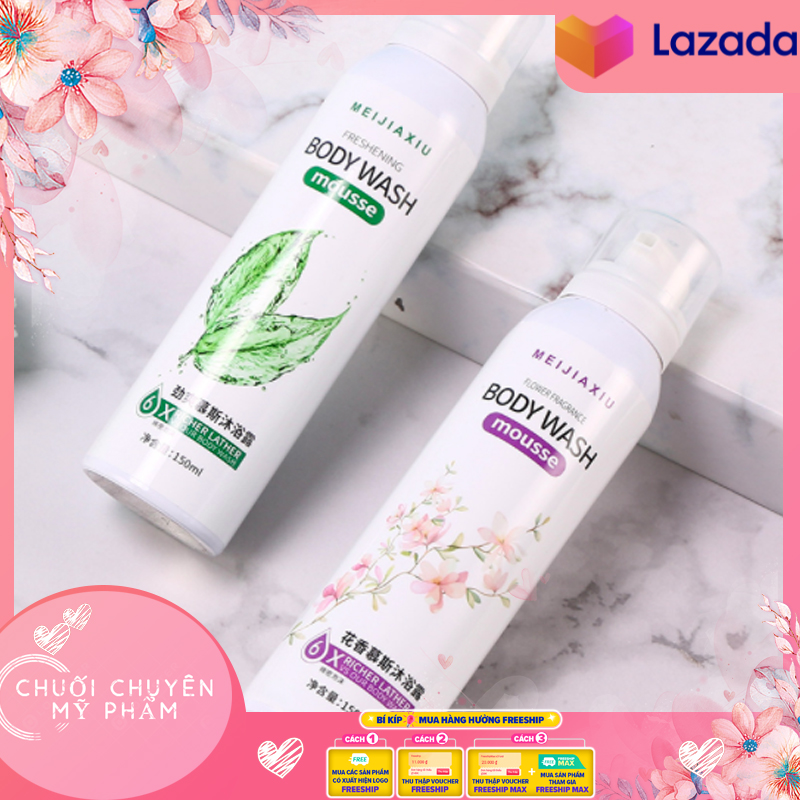 Sữa Tắm Bọt Meijiaxiu Body Wash Mousse Dùng Cho Da Khô Da Nhạy Cảm | Sữa Tắm Tạo Bọt Hương Nước Hoa Nội Địa Trung