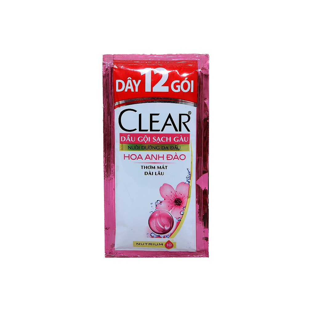 [Hcm]Clear Dầu Gội Hương Hoa Anh Đào 6Gx12Dây