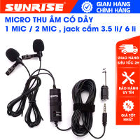 Micro thu âm cài áo BY-M1 PRO dùng Livestream phát trực tiếp trên điện thoại... Mic livestream lọc tạp âm tốt âm thanh trung thực (1 MIC)