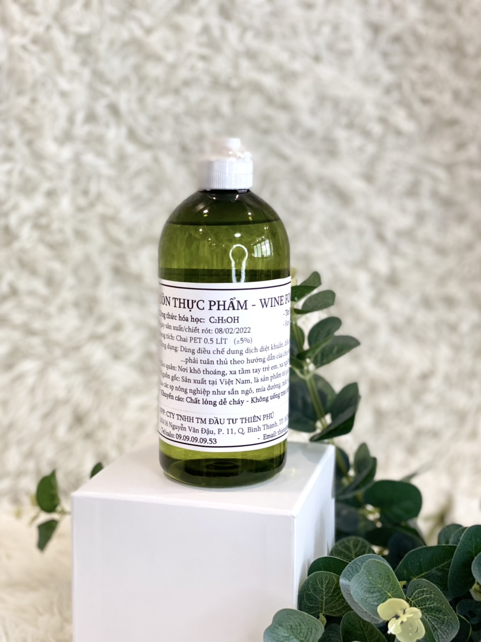 Cồn ethanol thực phẩm 96độ # Ethanol winefood 500ml- Chuyên dùng điều chế mỹ phẩm y tế