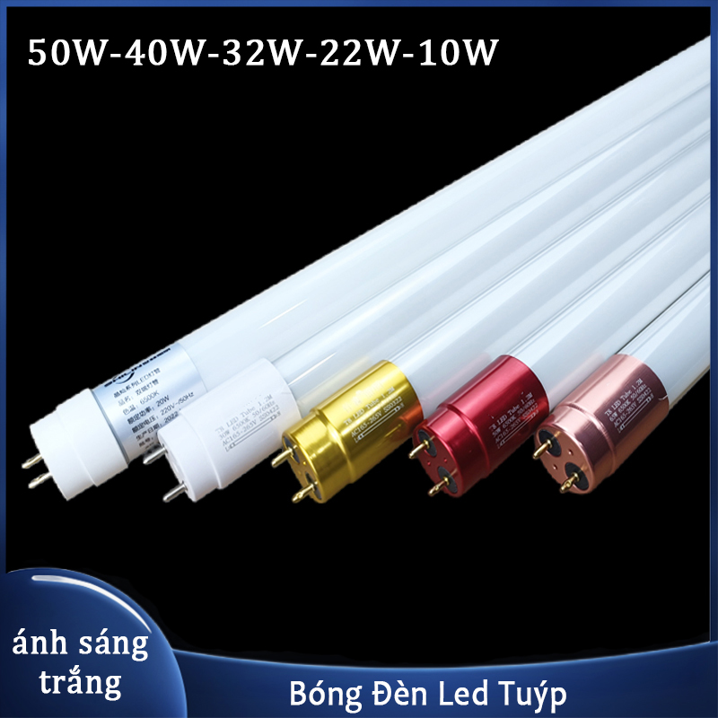 Bóng Đèn Led Tuýp 0.6m - 1m2 10w 22w 32w 40w 50w T8 bảo hành 12 tháng ánh sáng trắng chuyên hắt trần
