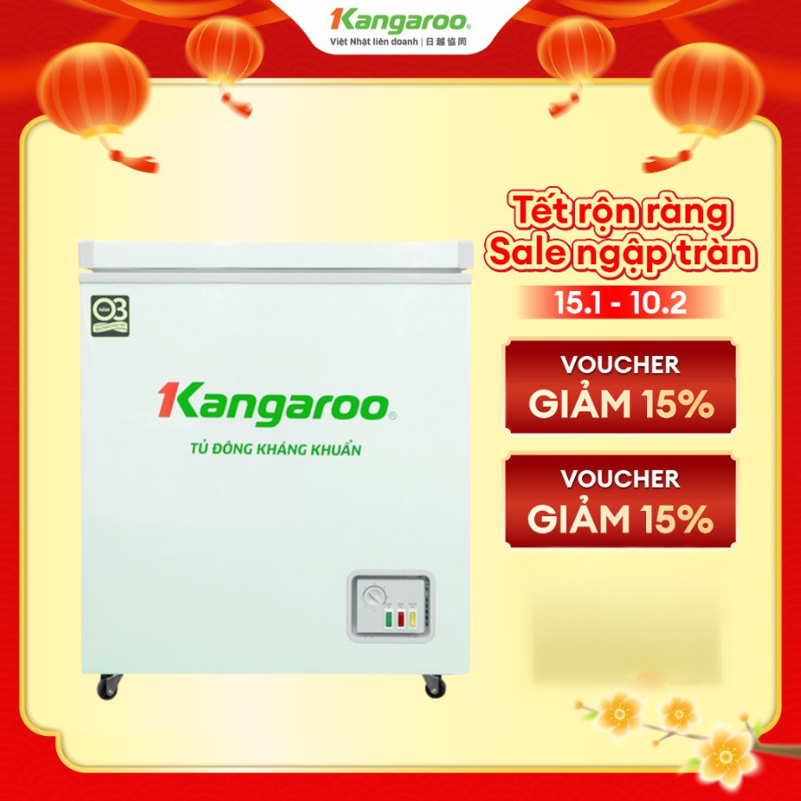 Tủ đông kháng khuẩn Kangaroo 90 lít KG090C1N - 1 ngăn 1 cánh