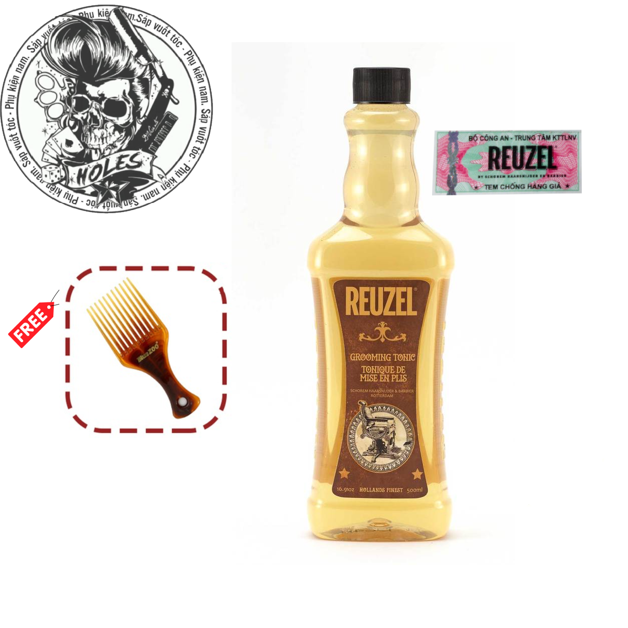 [Hcm]Chai Dưỡng Tóc Reuzel Grooming Tonic - 350Ml