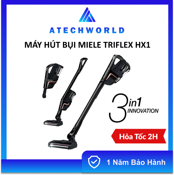 Máy hút bụi không dây Miele Triflex HX1 Pro - Bàn chải điện Multi Floor XXL, HEPA 99.999%