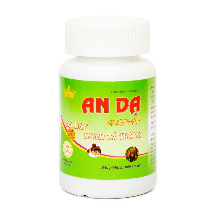 [hàng chính hãng]Viên Uống AN DẠ – Hỗ trợ điều trị viêm loét dạ dày hành tá tràng  đau rát thượng vị  – kingphar