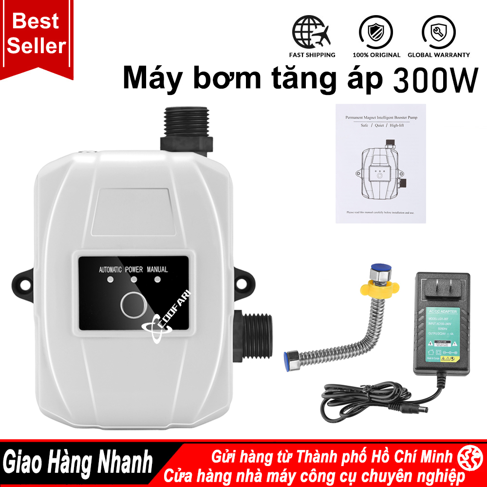 Bơm tăng áp 24V 180W 300W COOFARI/ Bơm tăng áp lực vòi sen máy giặt