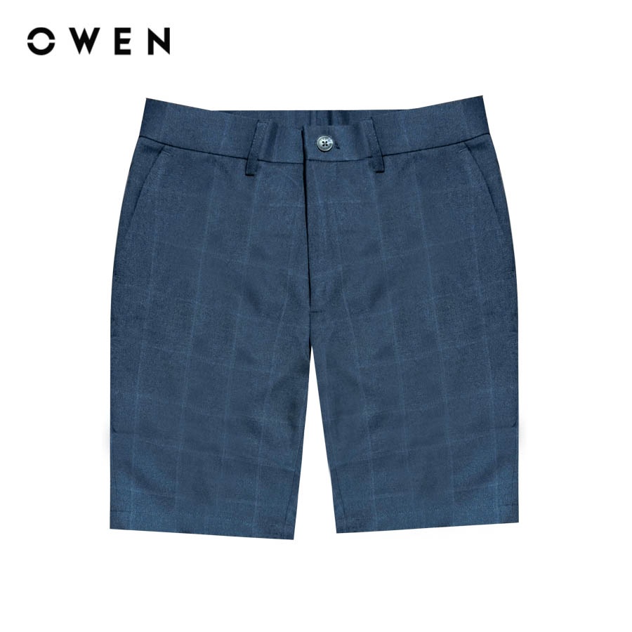 OWEN - Quần short Trendy SV242889 màu Xanh tím than chất liệu Nano