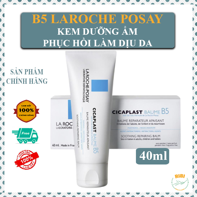 [Hcm](Hàng Xách Tay) Kem Dưỡng Giúp Làm Dịu Làm Mượt Làm Mát & Phục Hồi Da Phù Hợp Cho Trẻ Em La Roche - Posay Cicaplast Baume B5 40Ml