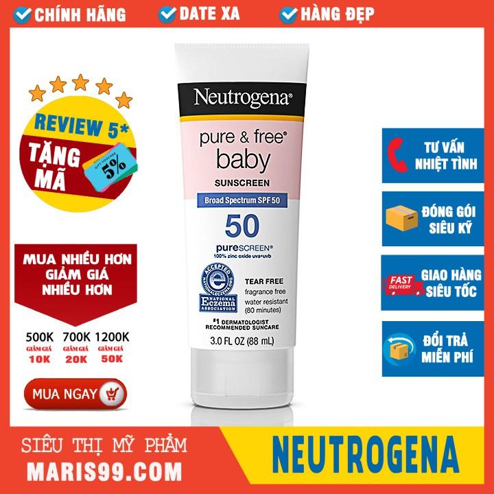 Kem Chống Nắng Trẻ Em Neutrogena Pure & Free Baby Spf50+ (88Ml)