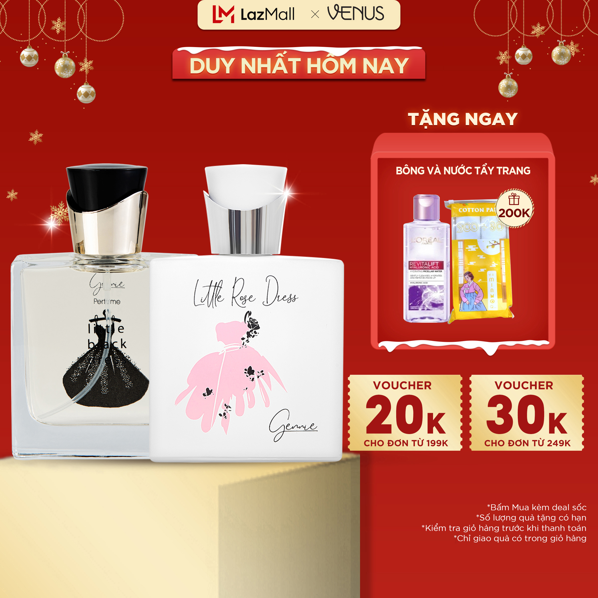 Bộ đôi Nước hoa Nữ Gennie Little Rose + Black Dress 50ml