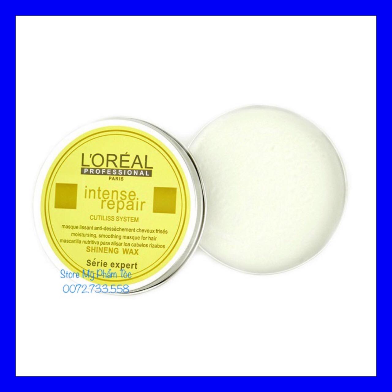 Sáp Vuốt Tóc Loreal Professional Paris Intense Pepair Wax Clay Wax (Nắp Vàng)