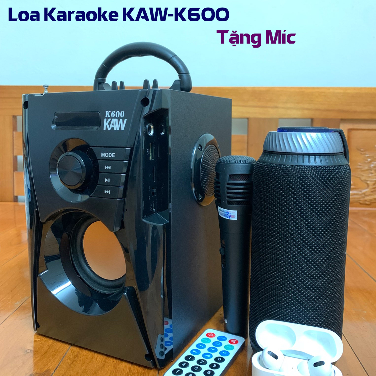 Loa Kẹo Kéo Công Suất Lớn Loa Bluetooth karaoke di động Loa sub bảo châu - Máy nghe nhạc horman kordon 3.1 2 Trelb 1 Bass Chắc Êm ấm Đầm Mẫu mới nhất 2021