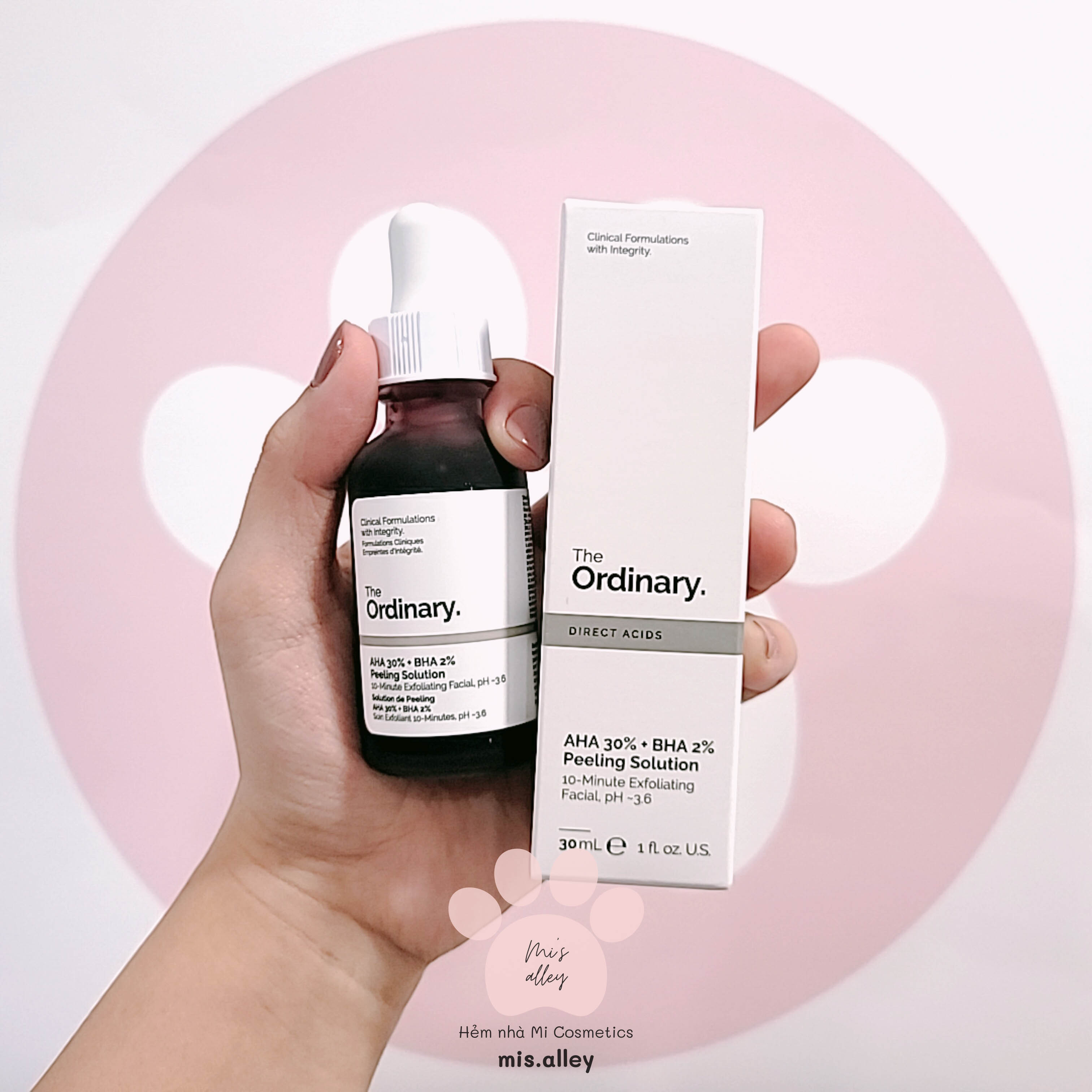 [Hcm]??The Ordinary?? Bill Us| Tẩy Da Chết Hóa Học Aha 30% Bha 2% Peeling Solution Full Size