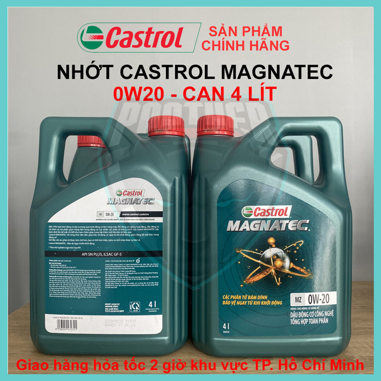 Nhớt Castrol MAGNATEC 5W30 0W20 Can 4 Lít