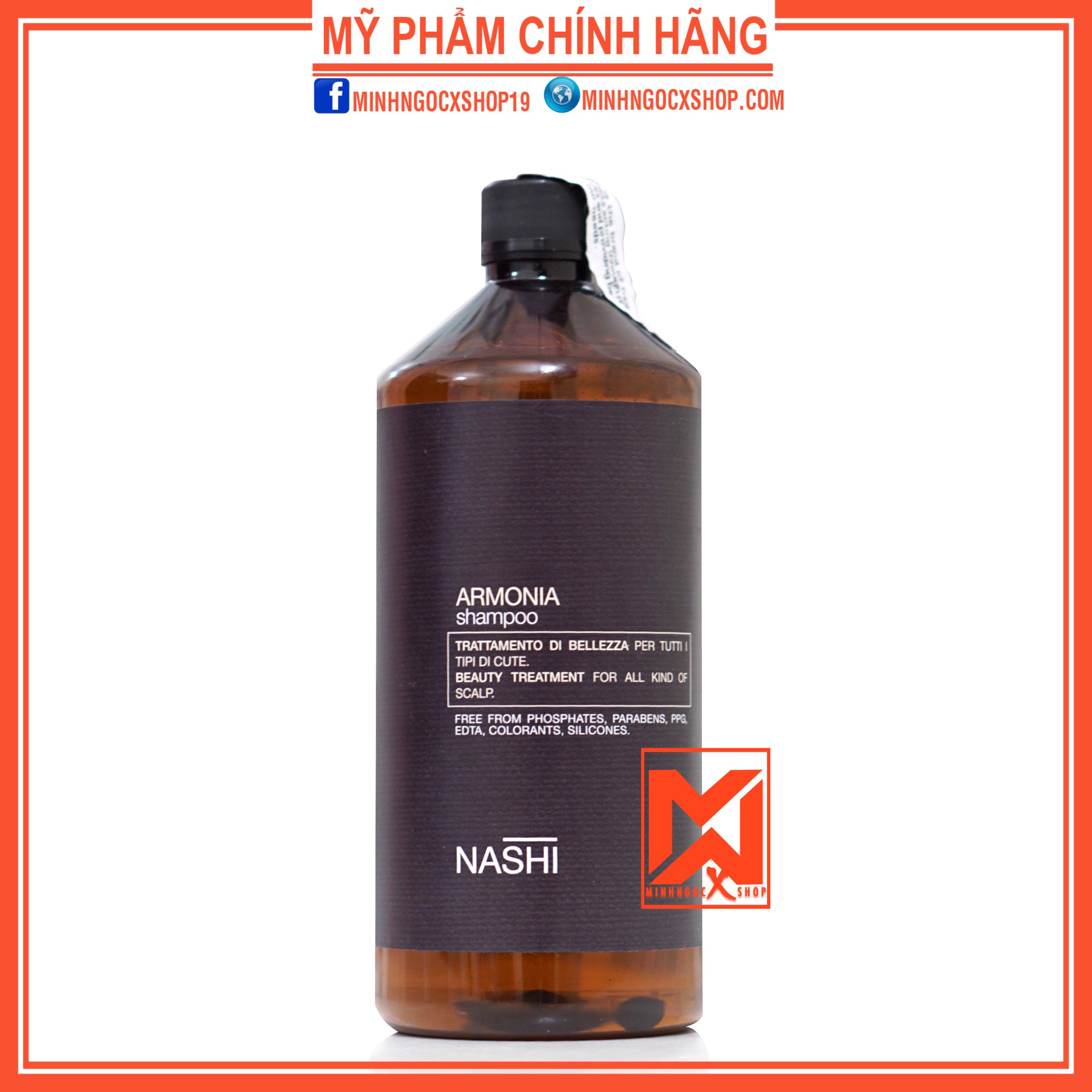 Dầu Gội Cho Tóc Dầu Gàu Và Khô Nashi Armonia 1000Ml Chính Hãng