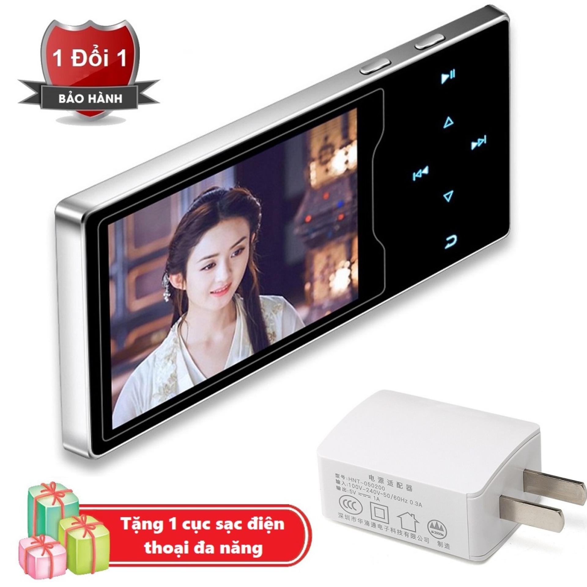 Máy nghe nhạc Ruizu D08 cao cấp màn hình HD 2.4 inch Tặng kèm Cục sạc điện thoại đa năng