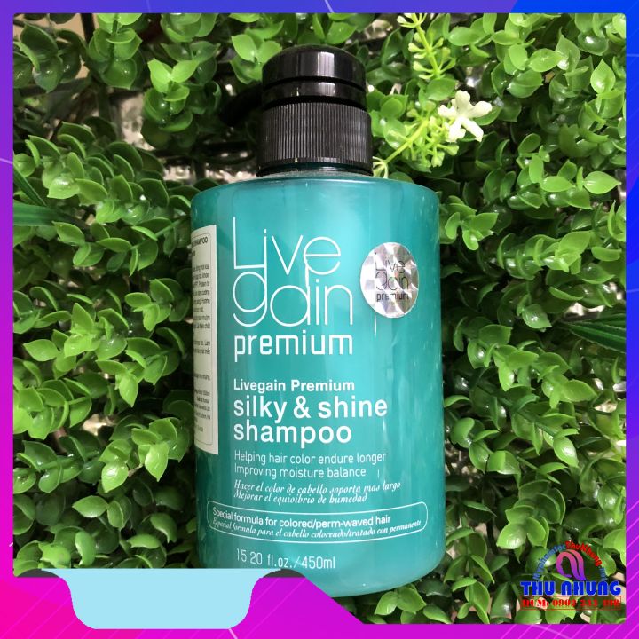 [Hcm]Dầu Gội Giữ Màu Nước Hoa Livegain Premium Silky & Shine Shampoo 450Ml