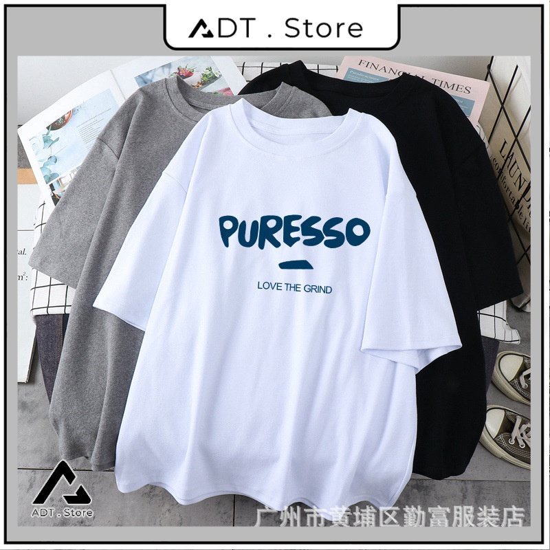 Áo thun cotton khô 3158 tay lỡ dáng rộng PURESSO [bán sỉ áo 3158]