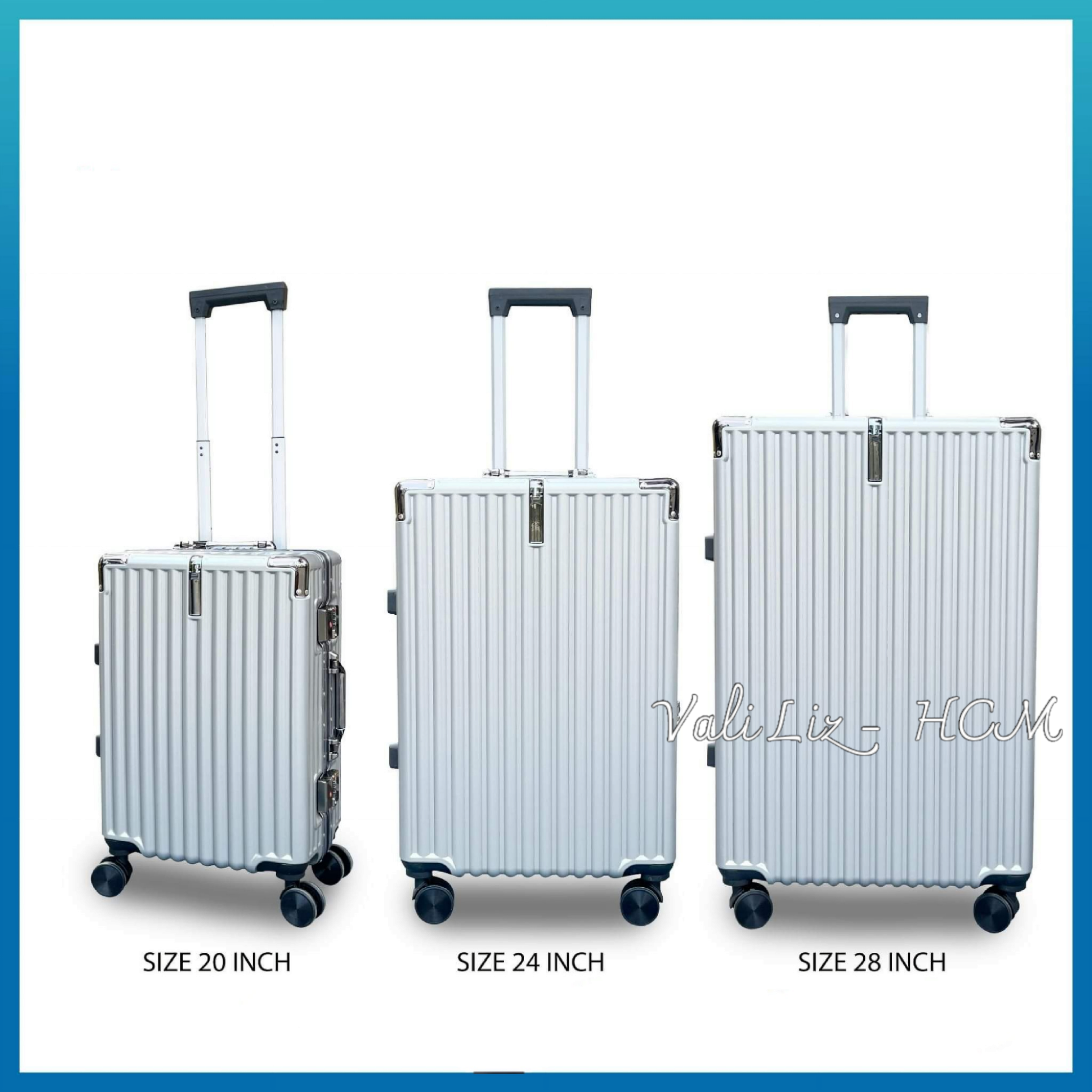 Vali Khung Nhôm Khóa Sập K2221 Size 20/24/29 Inch 4 Góc Kim Loại Chống Va Đập - Valiliz Bh 05 Năm
