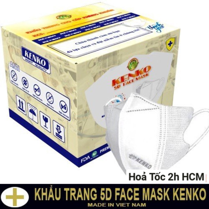 SÉT 200 CHIẾC KHẨU TRANG 5D MASK KENKO TIỆN LỢI CHO NGƯỜI SỬ DỤNG {Hồng Hạnh baby}