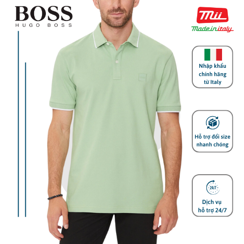 Áo Polo Nam Hugo Boss Cộc Tay Cổ Bẻ Cotton Co Giãn Thoáng Mát Cao CấpNhập Khẩu Chính Hãng Từ Ý_50507