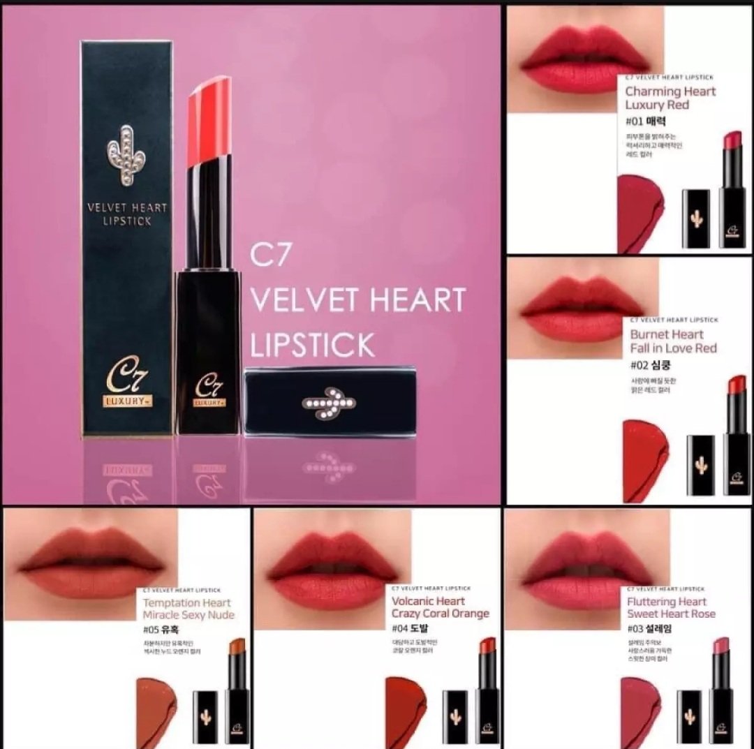 [Hcm]Son Lì Cao Cấp Hàn Quốc - C7 Luxury. Tặng Kèm 1 Chai Tinh Chất Tế Bào Gốc Hàn Quốc Date 09/2021. [Siêu Sale Hàng Chính Hãng ] Son Siêu Lì Tế Bào Gốc Hàn Quốc Cao Cấp.