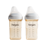 Bộ 2 bình sữa Hegen PPSU 240ml núm ti size M từ 3 – 6 tháng-HEG10004
